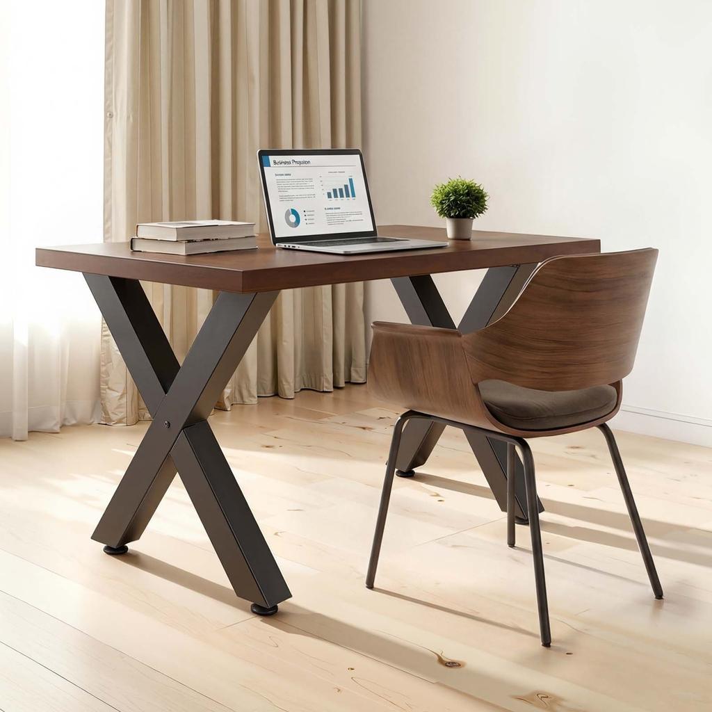 Table Legs, 750 x 600 mm (H x W) Steel Furniture Legs, Modular Design, Easy Assembly, 1000 kg Max Load Heavy Duty, for Home Office Desk, Coffee Dinner