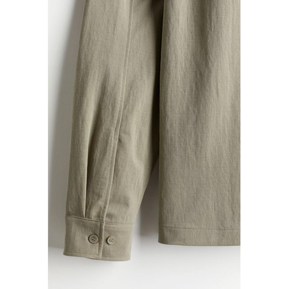 H M Utility sHirt Regular Fit kHaki Green