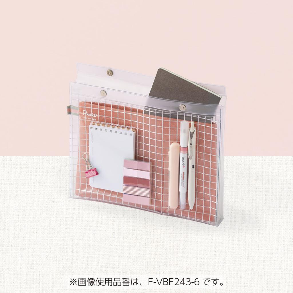 Kokuyo Pouch Pen Large A5 with Inner Oshikatsu Bag-in-Bag Case, Capacity, Size, Transparent, Case, Peep, F-VBF243-5