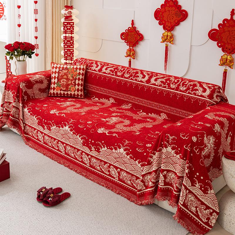 Нескользящий тканевый чехол для дивана из синели, универсальный универсальный чехол на четыре сезона, чехол для дивана, полотенце, одеяло