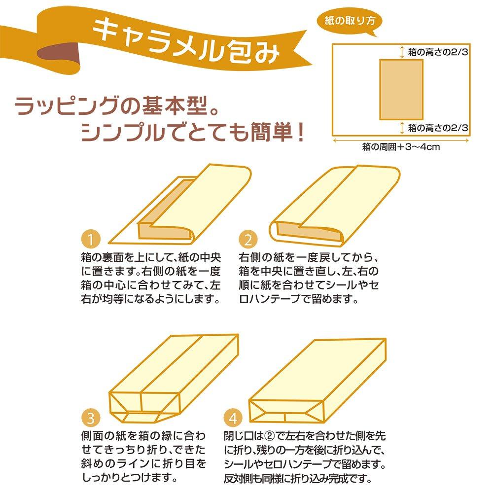 Takajirushi Wrapping Full 50 Sheets Paper, 49-2703, Japanese-Style Caprice, Size,