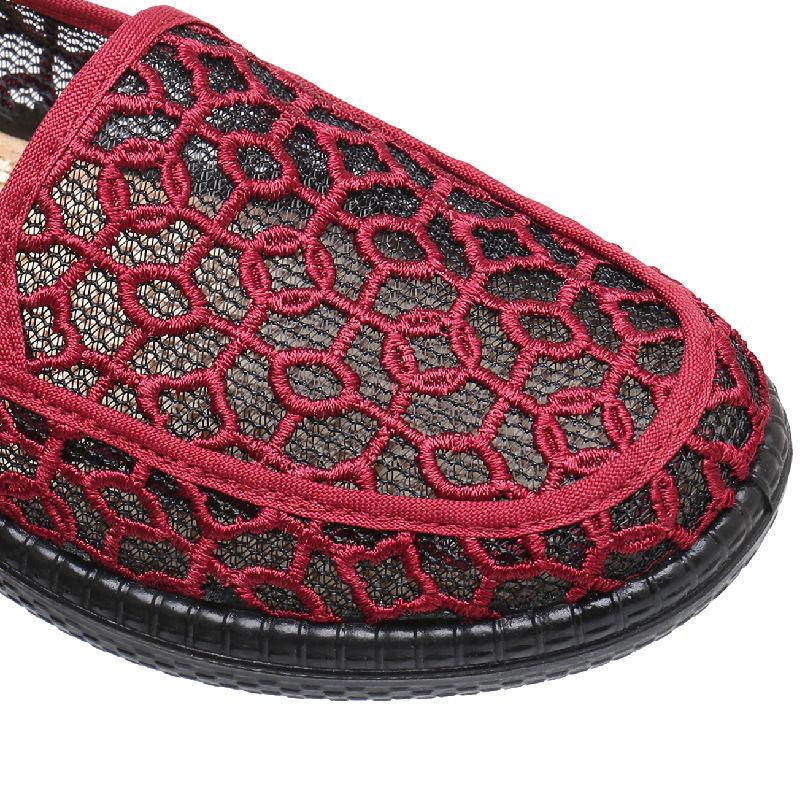 Туфли женские летние туфли на плоской подошве из дышащей сетки сандалии нескользящие одинарные туфли