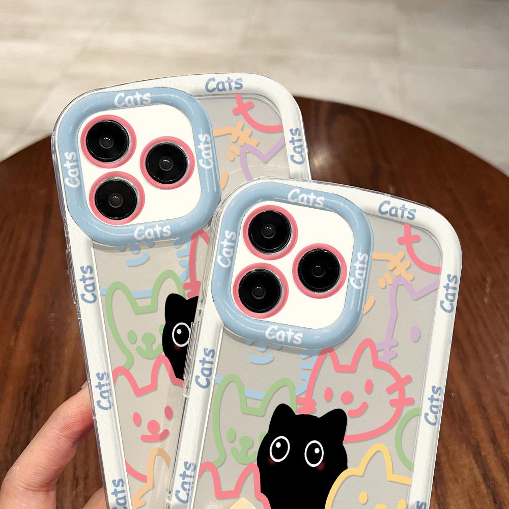 Чехлы для мобильных телефонов iPhone 11 13 XR 15 Pro Max 12 14 Pro Max чехол для iPhone 16 7 Plus 8 Plus XS Max Мультяшный узор Защита от падений Ударопрочный