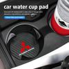 Подставка под стакан из углеродного волокна, нескользящая, прочная, автомобильный аксессуар для Mitsubishi Outlander Lancer L200 ASX Pajero Grandis Eclipse