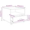 Coffee Table with Drawers Reclaimed Wood Look 55 x 55 x 45 cm Engineered Wood