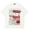 Постер Streetwear Графическая футболка Хлопковая футболка Унисекс Топы Футболки Летняя футболка с коротким рукавом