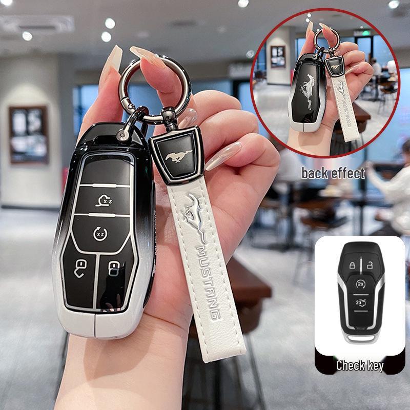 Compatible Smart and Remote Key Shells for Ford Edge, Mondeo, Taurus, and Lincoln Mustang.