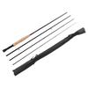 Нахлыстовая удочка из углеродного волокна, 4 секции, телескопическая, портативная, высокая гибкость, с сумкой для хранения, одинарная удочка, (2,7м столб)