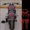 1 Set Motorcycle Red Flame Waterproof Sticker For Gas Tank & Fender Decals Vinyl