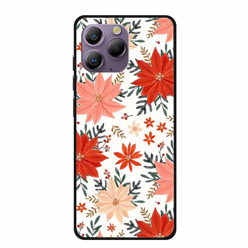 Soft Space Cover for Blackview A96 Case Flower TPU Cat Silicone Phone Cases for BlackviewA96 Cover Shockproof Lovely Shell