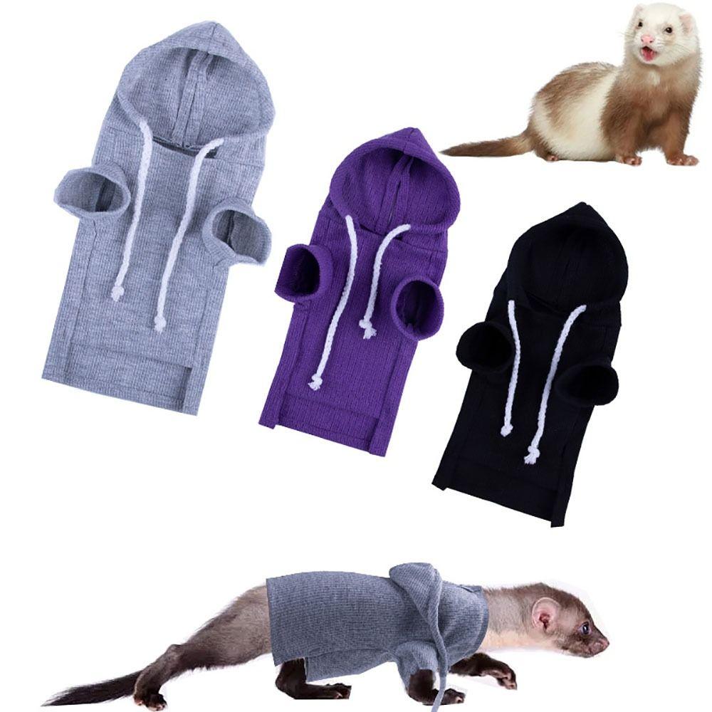 Fleece Ferret Hoodie Winter Warmer Pet Sweater Lightweight Warmer Tops  Ferret