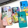 PB13 Spongebob Black Sofe Case for OPPO Reno 8 6 5 4 Pro Plus Find X3 A17 A3 A31 A38 A40 A53 A54 A55 A74 A76 A78 A77 A80 A94 A95 A96 Lite