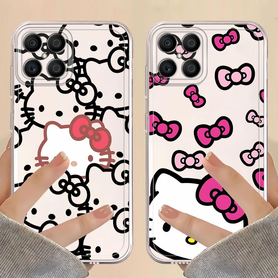 Cute Hello Kitty Case for Honor X8a X8b X9b X8 X7b X9a 90 Lite Soft Phone Cover