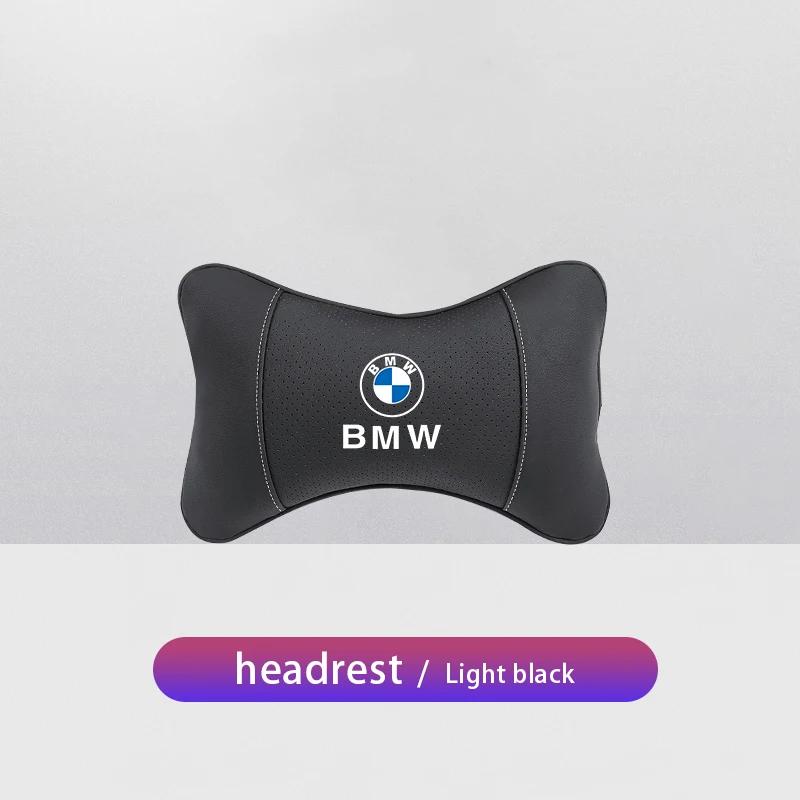 For BMW M X1 X2 X3 X4 X5 X6 X7 F39 G42 G26 F01 F02 F30 F10 E70 E30 E87 E61 G30 Valve Car Seat Headrest Auto Logo Neck Pillow SU5