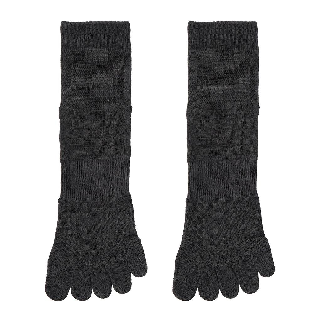 Phiten Sports Socks 5 Fingers Pairs Black Semi-long (2 St) 22-24cm