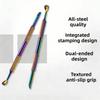 Stainless Steel Cuticle Pusher 100# 150# 240#, Nail Care Tool Horse Shoe Pusher  Nail Art