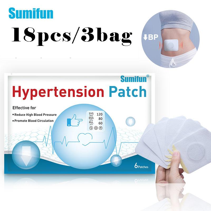 Sumifun Пластырь от гипертонии для снижения контроля высокого кровяного давления, пластырь, китайский травяной пластырь для снижения кровяного давления