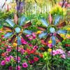 Metal Yard Windmill Decoration Vintage Waterproof Garden Wind Spinners Patio Ornament for Yard Garden Patio Lawn Outdoor