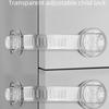 Adjustable Child Safety Lock for Cabinets, Drawers, Double Doors, and Refrigerators
