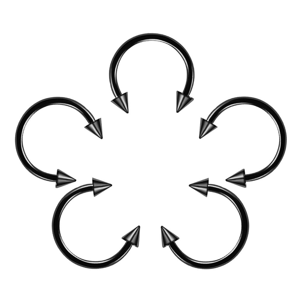 Simplicity Lip Labret Ring Clicker Piercings Tragus Nose Hoop Ear Stud Septum Surgical Steel Cartilage Seamless Body Jewelry Titanium Steel Sexy