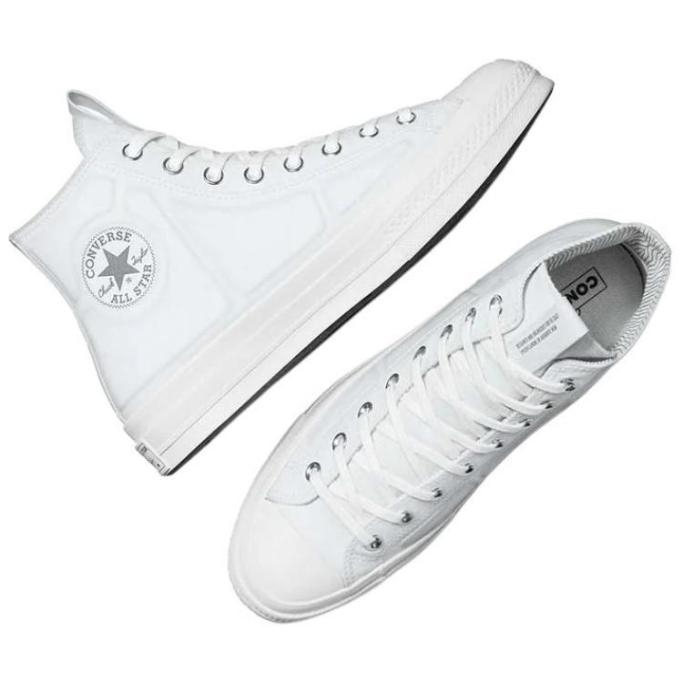 Converse Кеды Chuck 70 на высокой платформе для женщин, холщовые, белые
