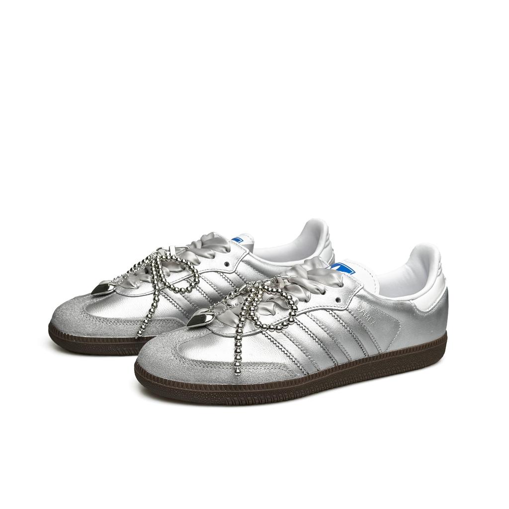 adidas Оригинальные Кроссовки для скейтборда SAMBA OG Низкие Унисекс Серебристые B75806(Team920-SBOX)