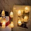 Christmas Decoration String Lights LED Snowman Lovely Fairy String Light for Bedroom Lawn Landscape Garden Home Holiday