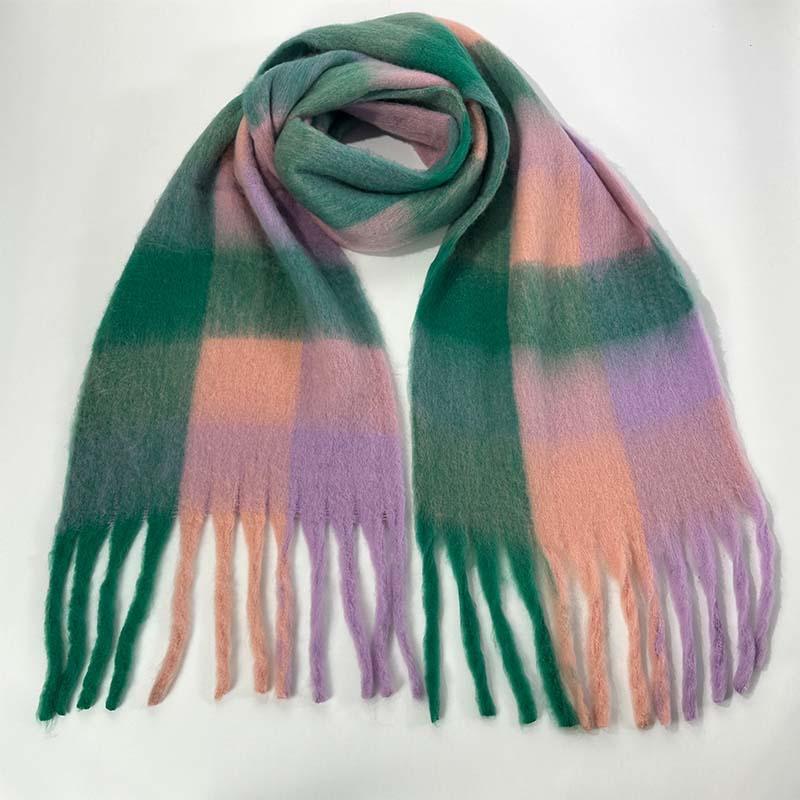 Scarf Warm Scarf Large Shawl Plaid Plaid
