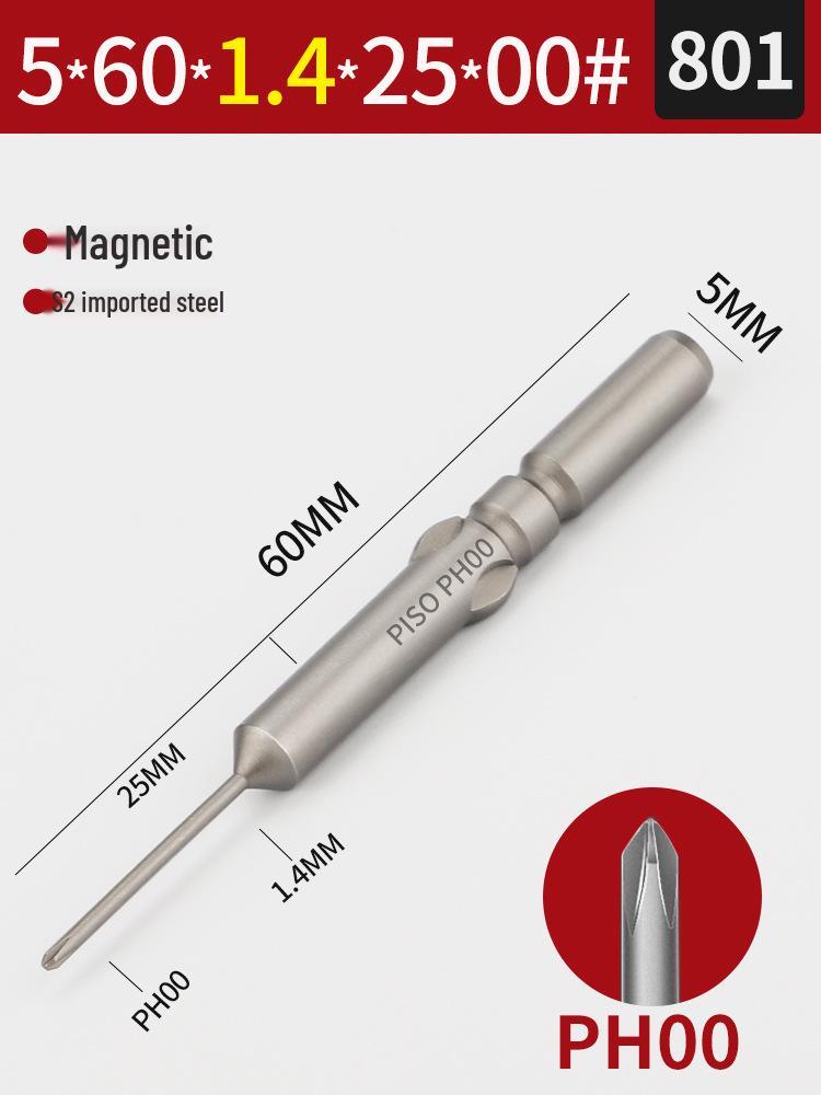 Импортные биты для магнитной электрической отвертки из стали S2 5 мм (801/800), Набор из 101 предмета