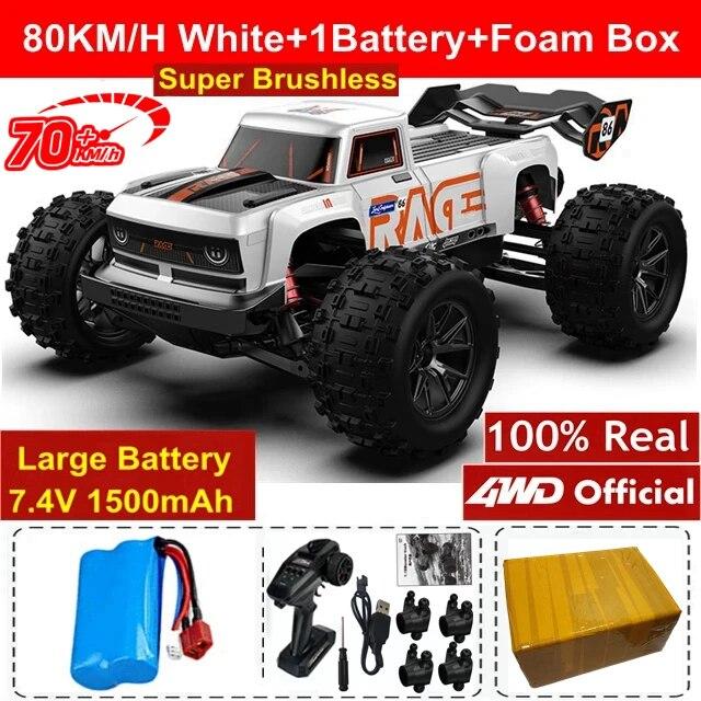 4WD RC Car 4x4 Off Road Drift Racing Cars 50 или 70 км/ч Супер бесщеточный высокоскоростной радио водонепроницаемый грузовик игрушка с дистанционным управлением для детей