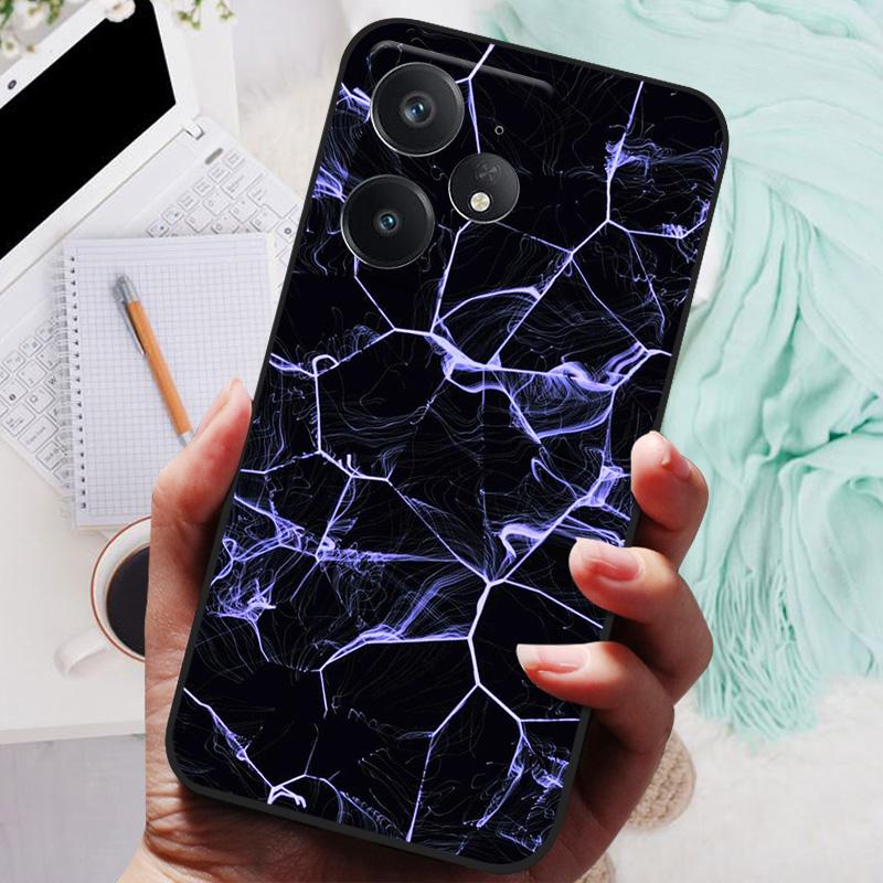 Чехол для Realme Neo7 Мягкий силиконовый чехол Черный бампер ТПУ Для чехла Realme Neo 7 Neo7 5G Funda Чехлы для телефона Матовая задняя крышка