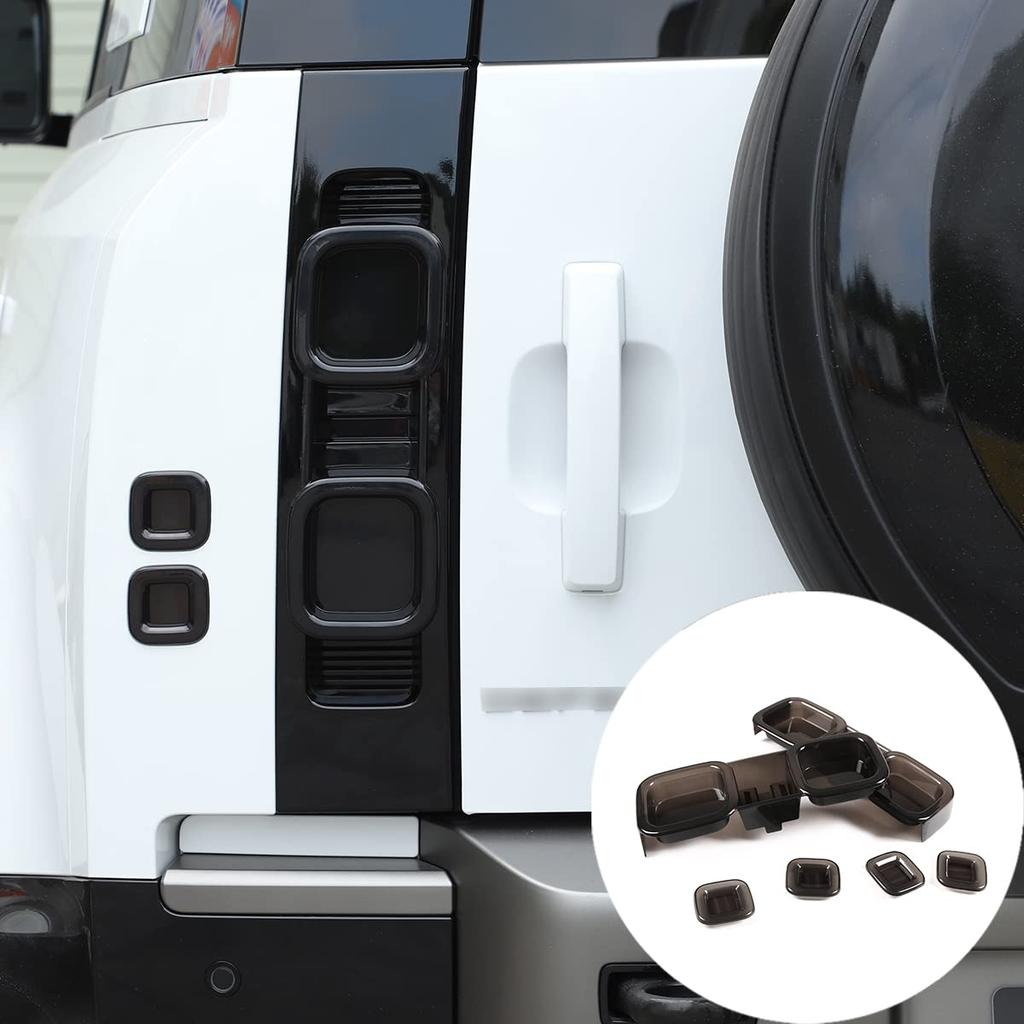 METYOUCAR for Land Rover Defender 90 110 Tail Light Cover Tail Light Guard Decoration Car Tail Light Smoky Color Tail Light Cover Sunshade Brake