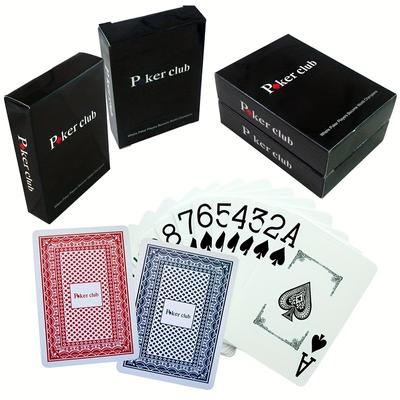 Колода игральных карт и набор из 50 круглых принадлежностей для настольной игры, материал ПВХ толщиной 0,32 мм и широкими картами, большой покер с персонажами, набор для настольной игры для вечеринок