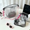 PVC Cosmetic Bag Drawstring Makeup Bag Casual Swimming Bag Outdoor