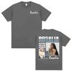 Singer Rosalia LUX New Album Tour Merch Tshirts Men Women Clothing Fashion Summer T Shirt High Quality Casual ONeck Tshirt