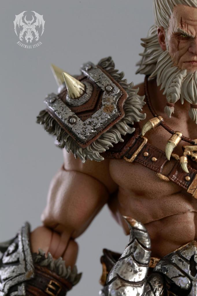 NIGHTMARE STUDIO Barbarian Scale Painted Movable Figure 1/12 PVC&ABS