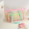 Breathable Shower Tote Bag Foldable Beach Storage Bag Durable Mesh Beach Bag  Outdoor Activities