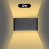 6W/12W LED Wall Lamp Bedroom Living Room Stairs Hallway Up and Down Wall Light Garden IP65 Waterproof Wall Lamp AC85-265V