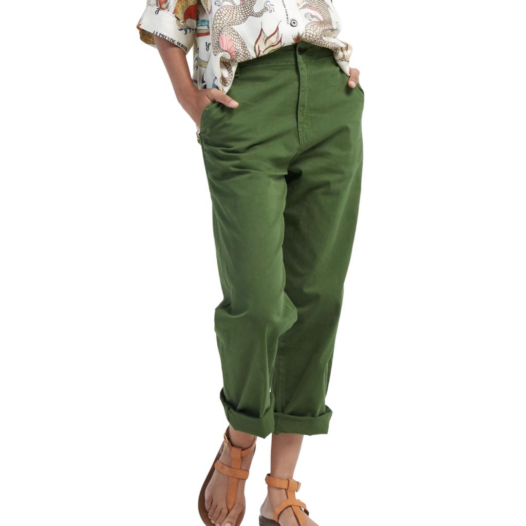 Women's Solid Color Loose Casual Pants With Pockets, Straight Leg Pants Suit Pants