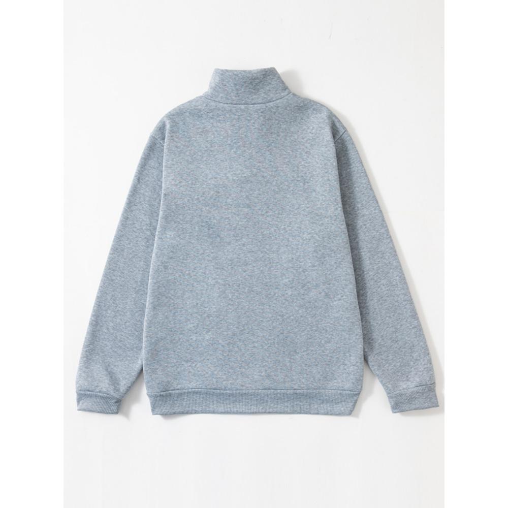 Мужской Белый Свитер С Принтом Манто С Круглым Вырезом На Молнии Спортивный Свободный Повседневный Уличный Стиль Осень Зима