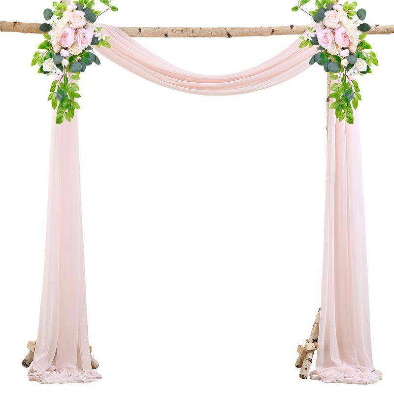 Свадебная арка драпировка шифоновая ткань драпировка занавес свадьба день рождения вечеринка фон декор своими руками свадебный шифон прозрачный праздничные принадлежности