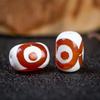 Tibetan Three-Eyed Dzi Agate Beads for DIY Jewelry