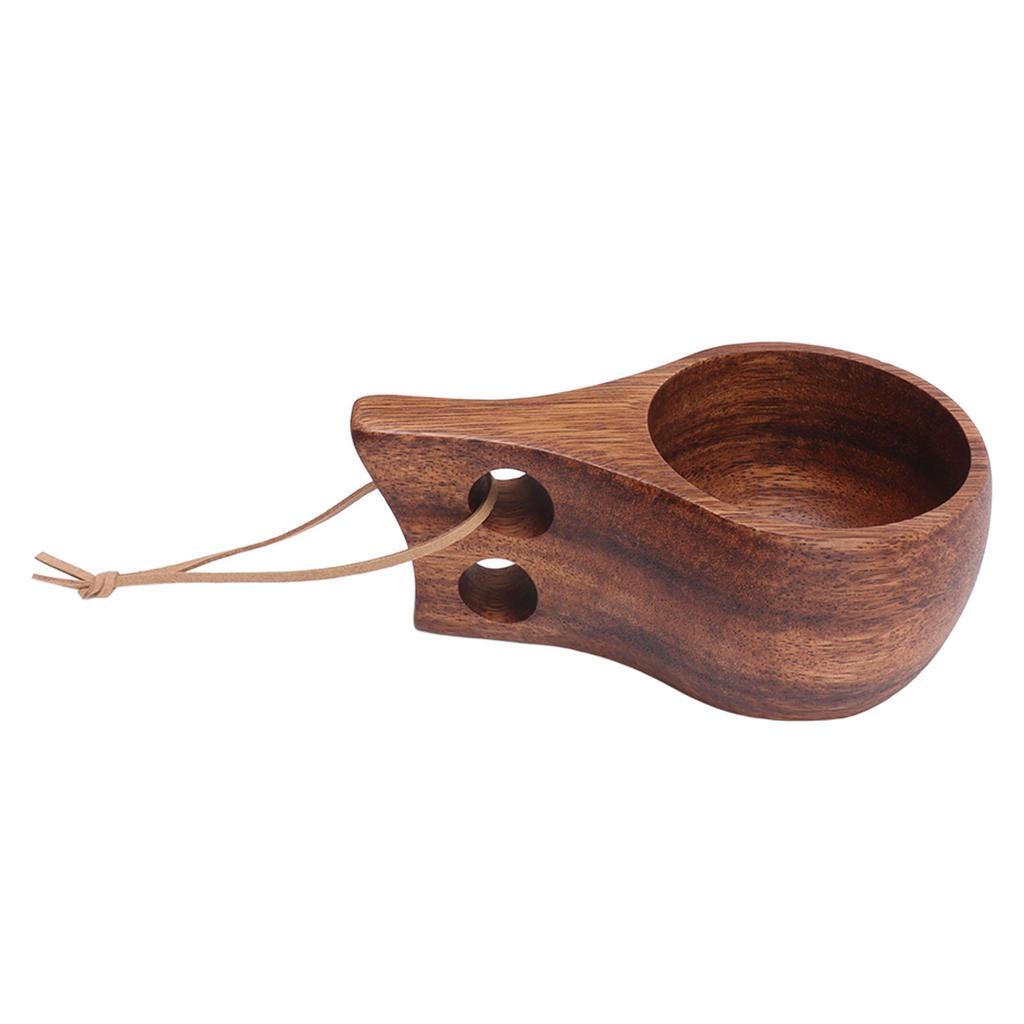 Деревянная чашка, чайная кружка, портативная, ручная резьба, натуральная питьевая чашка, деревянная кофейная кружка для дома, ресторана, кемпинга