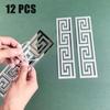 12 шт. 20x5 см 3D зеркальная наклейка самоклеящаяся линия талии сделай сам наклейки на стену для гостиной потолочная кромка полоса угловой декор стены