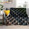3D Vinyl Record Music DJ Screen Tape Soft Blankets,Keep Warm Throw Blanket Comfortable Blanket for Picnic Beds Sofa Home Bedroom