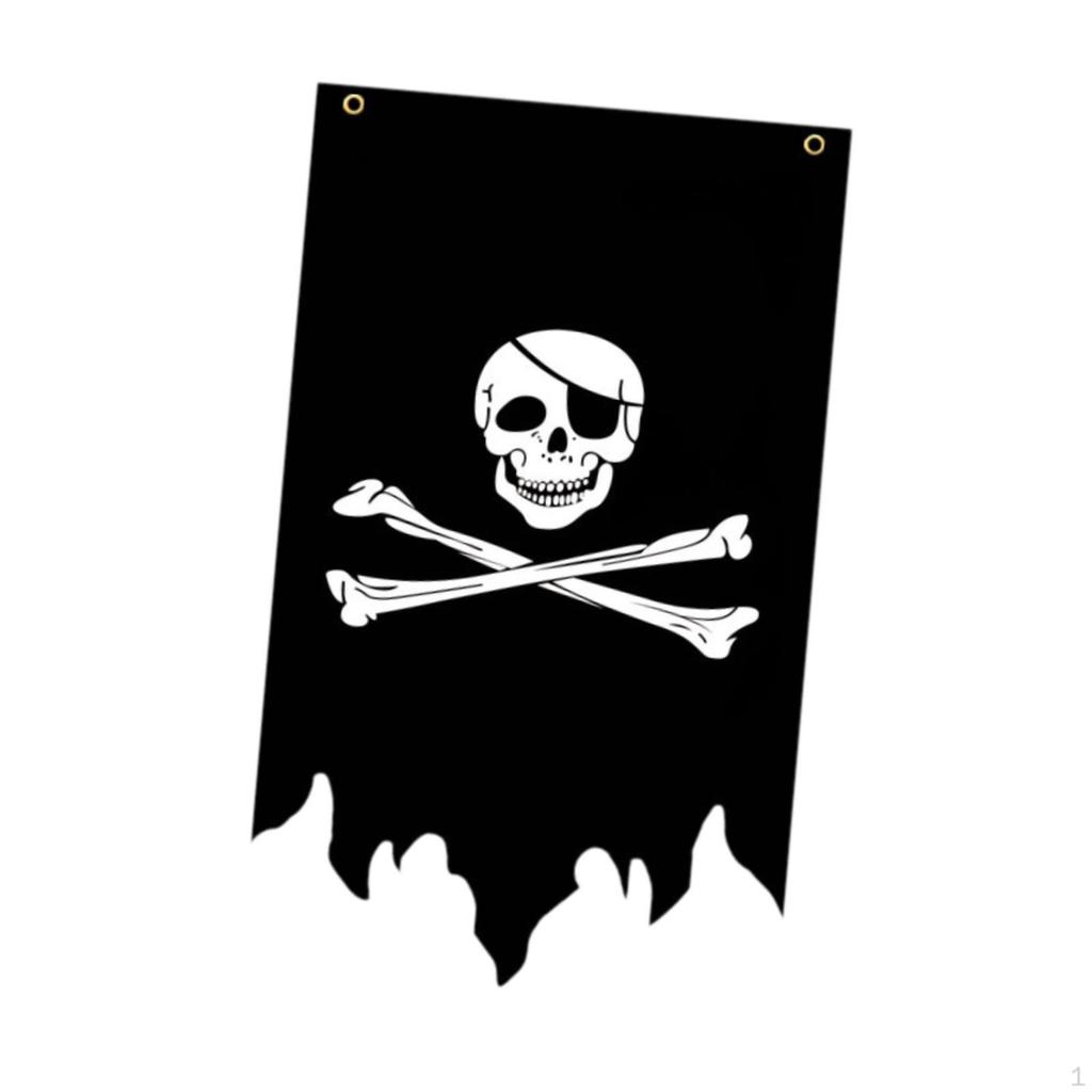 Флаг Кроссбоун для вечеринки на тему Хэллоуина, украшение для помещения и улицы