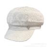 Summer thin British rhinestone pearl pendant octagonal hat children European and American retro fashion breathable painter newsboy hat