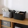 Felt Storage Basket Large Capacity Foldable Organizer with Sturdy Handles for Clothes