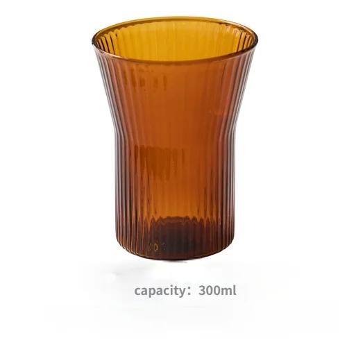 Amber Glass Milk Jug with Handle Small Milk Bottle Heat-resistant Glass Coffee Cup Brew Coffee Sharing Pot