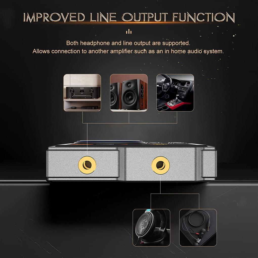 Портативный Hi-Fi MP3-плеер с поддержкой Lossless DSD HD Audio, встроенная память 16 ГБ, расширяемая картой памяти до 128 ГБ, для превосходного качества звука